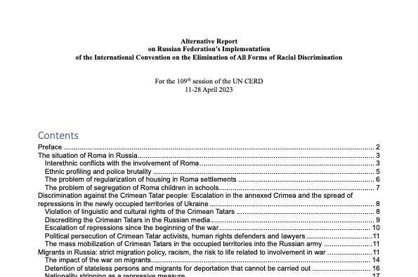 Racism in Russia: Report of…